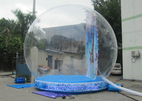 अवकाश पृष्ठभूमि Inflatable बर्फ ग्लोब टिकाऊ पीवीसी पदोन्नति कार्यक्रम के लिए