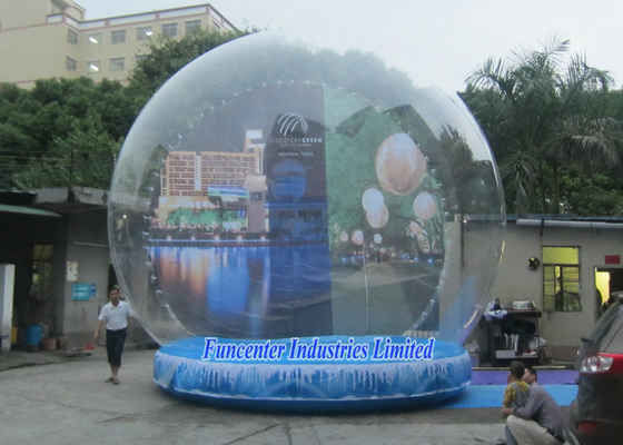 अवकाश पृष्ठभूमि Inflatable बर्फ ग्लोब टिकाऊ पीवीसी पदोन्नति कार्यक्रम के लिए