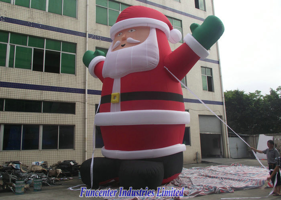 परमवीर चक्र लेपित Inflatable सांता क्लॉस, Inflatable क्रिसमस सजावट Fireproof