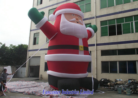 परमवीर चक्र लेपित Inflatable सांता क्लॉस, Inflatable क्रिसमस सजावट Fireproof