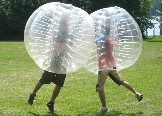 पारदर्शी Inflatable बम्पर बॉल, मानव बबल गेंद टिकाऊ प्लेटो पीवीसी
