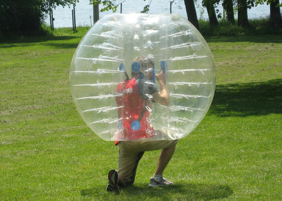 पारदर्शी Inflatable बम्पर बॉल, मानव बबल गेंद टिकाऊ प्लेटो पीवीसी
