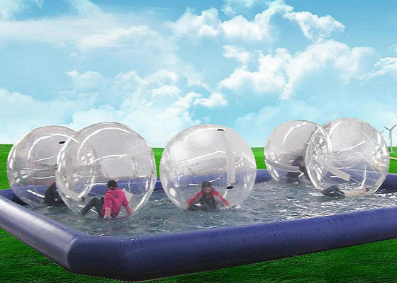 मनोरंजन पार्क Inflatable बुलबुला गेंद 1.0 मिमी पीवीसी सामग्री पैच के साथ मोटी