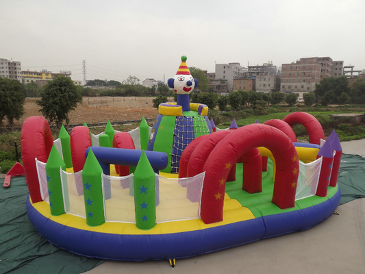 आउटडोर Inflatable पानी पार्क आसान रखरखाव 10mx8m 12mx9m आयाम