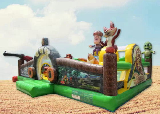 पीवीसी तिरपाल Inflatable मनोरंजन पार्क पशु भालू चिड़ियाघर थीम डिजिटल मुद्रण