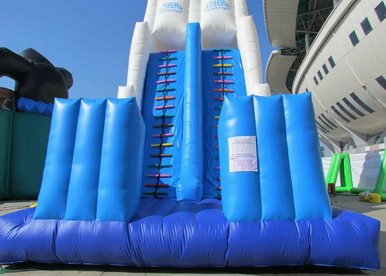 कस्टम मेड Inflatable बाधा कोर्स टाइटैनिक स्लाइड पीवीसी टैरप सामग्री के साथ
