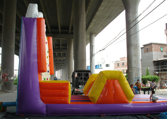 फाड़ प्रतिरोध Inflatable चढ़ाई दीवार, स्कूल क्रियाएँ के लिए दीवार चढ़ो रॉक चढ़ाई