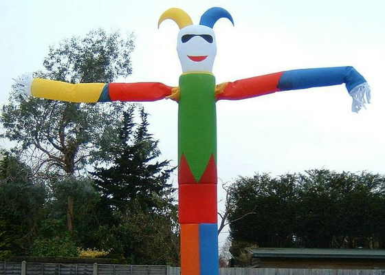 4-6 मिमी ऊँचाई Inflatable विज्ञापन साइन्स आंख पकड़ने मसख़रा एयर डांसर