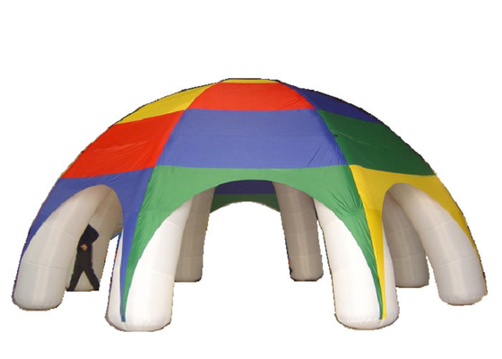 मिश्रण रंगीन आउटडोर पीवीसी Inflatable तम्बू आसानी से पार्टी घन मार्की फुलाया