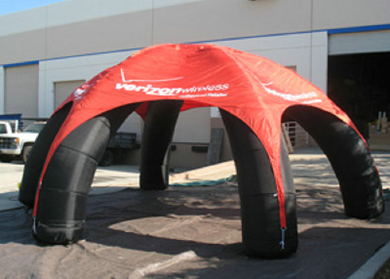 हल्की वजन आउटडोर Inflatable तम्बू मोटा चक्र पुश करने की शक्ति के खिलाफ अंगूठी