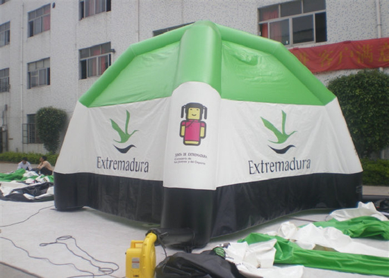 व्यापार लोगो के लिए कस्टम लोगो आउटडोर Inflatable तम्बू पर्यावरण हितैषी
