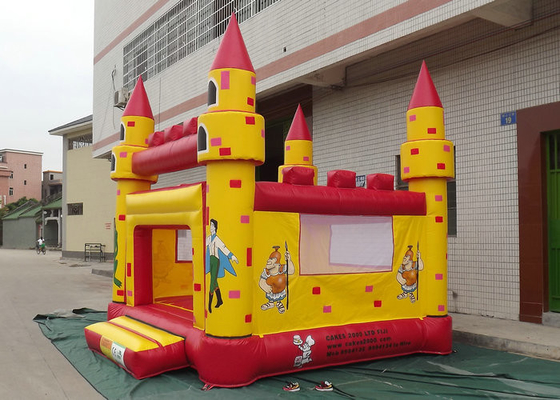 कस्टम मेड पीवीसी Inflatable उछाल वाले कैसल सशक्त थ्रेड के साथ चौगुना सिलाई