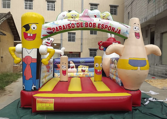 स्वनिर्धारित Inflatable उछाल वाले कैसल ईको फ्रेंडली पीवीसी तिरपाल OEM / ODM प्राप्त