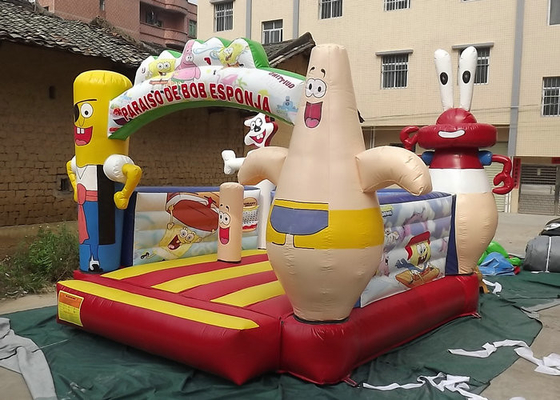 स्वनिर्धारित Inflatable उछाल वाले कैसल ईको फ्रेंडली पीवीसी तिरपाल OEM / ODM प्राप्त