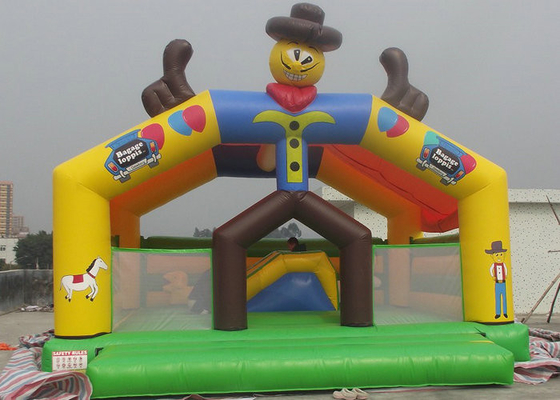 जोकर अक्षर Inflatable उछाल वाले कैसल सुरक्षित प्लेटो पीवीसी तिरपाल BC-011
