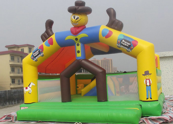 जोकर अक्षर Inflatable उछाल वाले कैसल सुरक्षित प्लेटो पीवीसी तिरपाल BC-011
