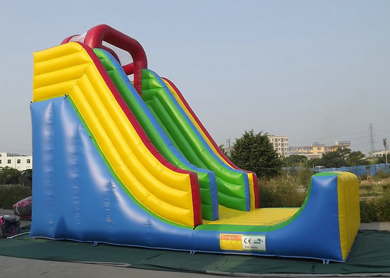 वाणिज्यिक Inflatable आउटडोर खिलौने बाउंसर स्लाइडिंग के लिए टिकाऊ पीवीसी तिरपाल