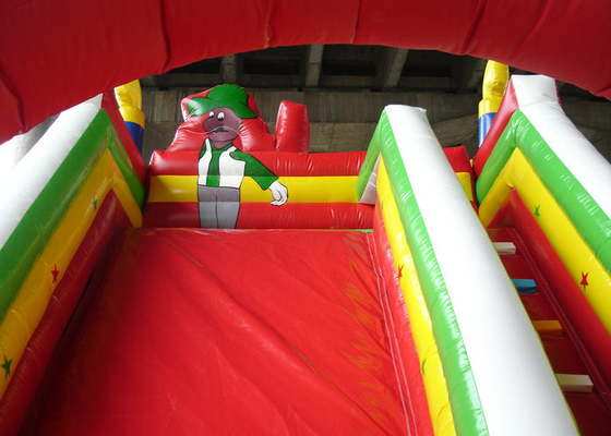 बच्चों के लिए 6mx4m वाणिज्यिक Inflatable स्लाइड उच्च टिकाऊपन पीवीसी सामग्री