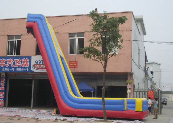 चमकीला मुद्रण बड़े उड़ा ऊपर पानी स्लाइड, Inflatable उछालभरी स्लाइड यूवी सुरक्षात्मक