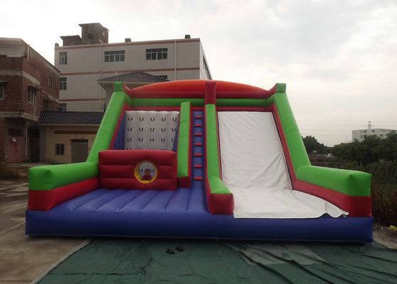8mx6m वाणिज्यिक Inflatable स्लाइड इंटरएक्टिव वायु के खिलाफ करने के लिए पर्याप्त स्थिर बजाना