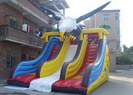 पीवीसी तिरपाल वाणिज्यिक Inflatable स्लाइड ईगल सजावट OEM स्वीकृत