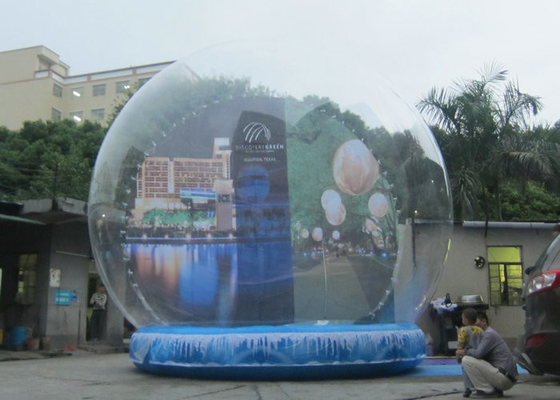 3m - 5m व्यास Inflatable क्रिसमस बर्फ ग्लोब आउटडोर पर्यावरण के अनुकूल