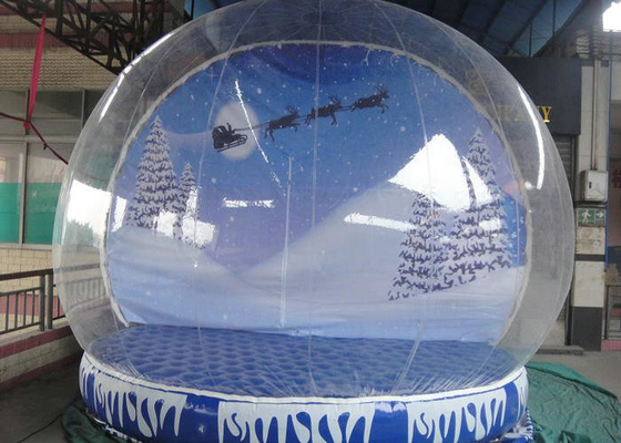 जलरोधक क्रिसमस उड़ा ऊपर बर्फ ग्लोब, Inflatable लॉन बर्फ ग्लोब उच्च सुरक्षा