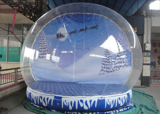 जलरोधक क्रिसमस उड़ा ऊपर बर्फ ग्लोब, Inflatable लॉन बर्फ ग्लोब उच्च सुरक्षा