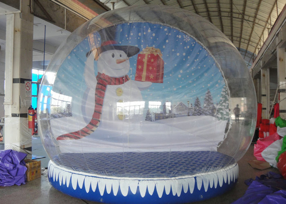 क्रिसमस पृष्ठभूमि Inflatable बर्फ ग्लोब 3m - अवकाश विज्ञापन के लिए 5m व्यास
