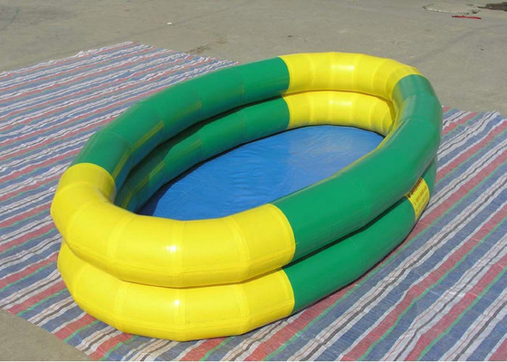डबल ट्यूब Inflatable स्विमिंग पूल ब्लू मुद्रित प्लेटो तिरपाल सामग्री