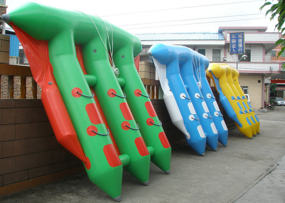 प्लेटो पीवीसी Inflatable जल खिलौने डबल परतें सामग्री फ्लाई मत्स्य पालन नौकाओं
