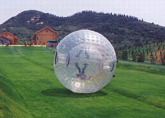 घास का मैदान Inflatable आउटडोर खिलौने 2.2 एम 2.6 मीटर व्यास Zorbing रोलर बुलबुला गेंद
