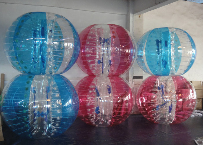 रंगीन Inflatable बुलबुला गेंद Zorbing फुटबॉल बम्पर बॉल आउटडोर खेल के लिए