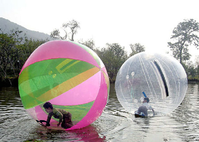 सुरक्षा रस्सी कनेक्शन Inflatable चलना गेंद, पानी बुलबुला 2.0m 2.5m व्यास पर चलो