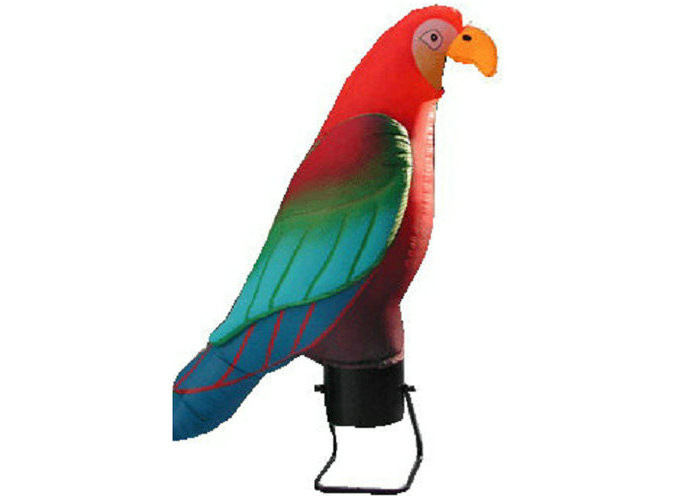 रंगीन तोता Inflatable पवन डांसर, Inflatable प्रोमोशनल उत्पाद टिकाऊ सामग्री