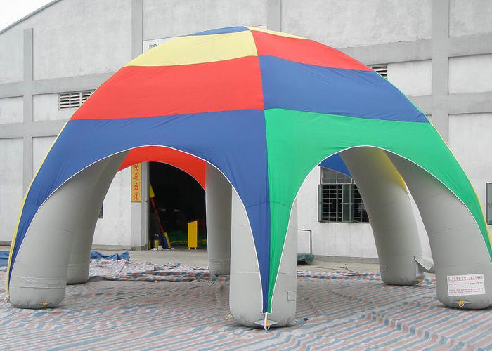 मिश्रण रंगीन आउटडोर पीवीसी Inflatable तम्बू आसानी से पार्टी घन मार्की फुलाया