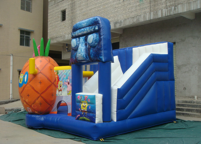 आउटडोर उड़ा ऊपर कूदते कैसल, Inflatable उछाल घर कार्टून सजावट