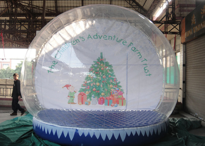 स्वनिर्धारित आउटडोर स्नो ग्लोब सजावट के लिए Inflatable उच्च पारदर्शिता
